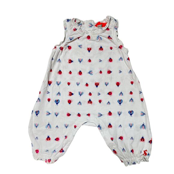 Joules Ladybug Print Romper Size 6-9 Months - Picture 1 of 5